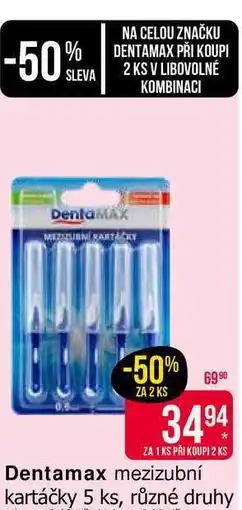 Teta Dentamax mezizubní kartáčky 5 ks, různé druhy nabídka