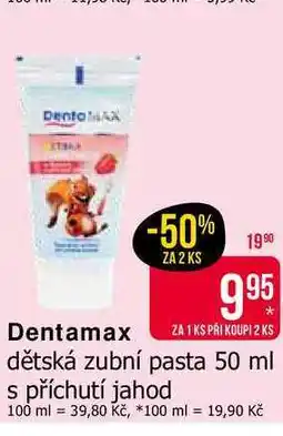 Teta Dentamax dětská zubní pasta 50 ml s příchutí jahod nabídka
