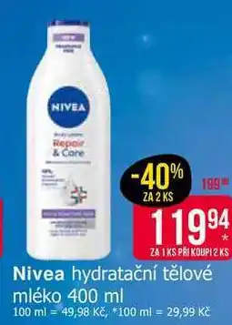 Teta Nivea hydratační tělové mléko 400 ml nabídka