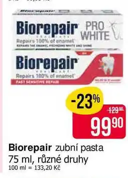Teta Biorepair zubní pasta 75 ml, různé druhy nabídka