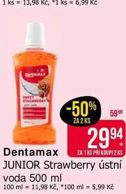 Teta Dentamax Strawberry ústní voda 500 ml nabídka