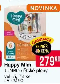 Teta Happy Mimi JUMBO dětské pleny vel. 5, 72 ks nabídka