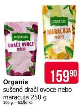 Teta Organis sušené dračí ovoce nebo maracuja 250 g nabídka