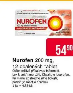 Teta Nurofen 200 mg, 12 obalených tablet nabídka