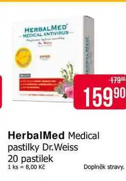 Teta Herbal Med Medical pastilky Dr.Weiss 20 pastilek nabídka