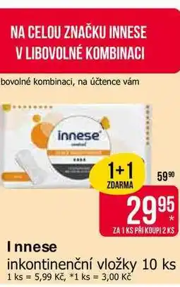 Teta Innese inkontinenční vložky 10 ks nabídka
