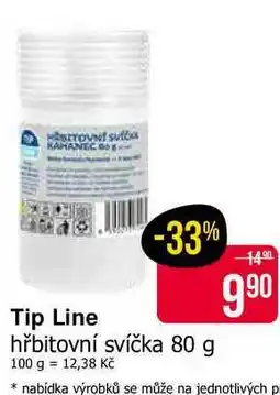 Teta Tip Line hřbitovní svíčka 80 g nabídka