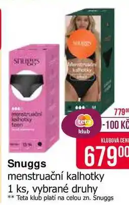 Teta Snuggs menstruační kalhotky 1 ks, vybrané druhy nabídka