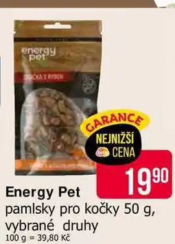 Teta Energy Pet pamlsky pro kočky 50 g, vybrané druhy nabídka