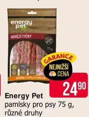 Teta Energy Pet pamlsky pro psy 75 g, různé druhy nabídka