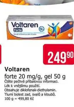 Teta Voltaren forte 20 mg/g, gel 50 g nabídka
