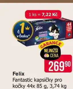 Teta Felix Fantastic kapsičky pro kočky 44x 85 g, 3,74 kg nabídka