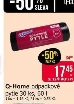 Teta Q-Home odpadkové pytle 30 ks, 60l nabídka