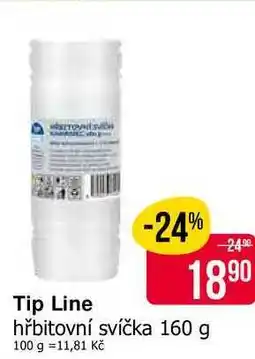 Teta Tip Line hřbitovní svíčka 160 g nabídka