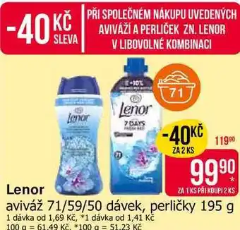 Lenor Unstoppables Vonné Perličky 195g, vybrané druhy