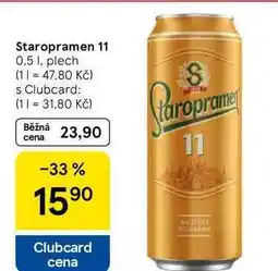 Tesco Staropramen 11, 0.5 l, plech nabídka