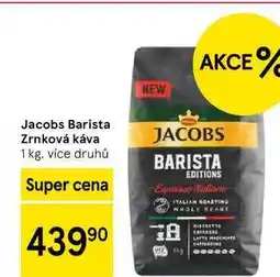 Tesco Jacobs Barista Zrnková káva, 1 kg, více druhů nabídka