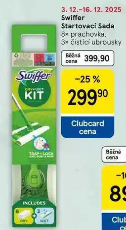 Tesco Swiffer Startovací Sada 8x prachovka, 3x čistící ubrousky nabídka