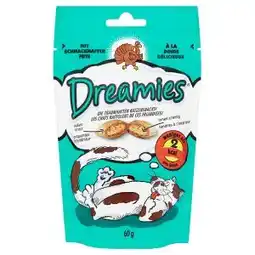 Tesco Dreamies Polštářky s krůtím masem doplňkové krmivo pro kočky a koťata 60g nabídka
