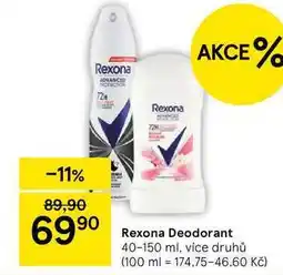 Tesco Rexona Deodorant, 40-150 ml, více druhů nabídka