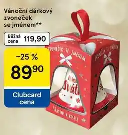 Tesco Vánoční dárkový zvoneček se jménem nabídka