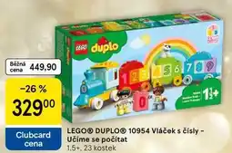 Tesco LEGO DUPLO 10954 Vláček s čísly - Učíme se počítat 1.5+, 23 kostek nabídka