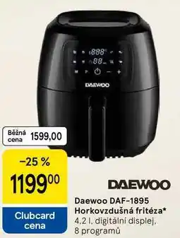 Tesco Daewoo DAF-1895 Horkovzdušná fritéza, 4.2 1, digitální displej. 8 programů nabídka