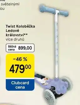 Tesco Twist Koloběžka Ledové království, více druhů nabídka
