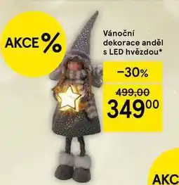Tesco Vánoční dekorace anděl s LED hvězdou nabídka