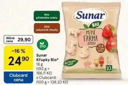 Tesco Sunar Křupky Bio, 18 g nabídka