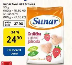 Tesco Sunar Svačinka srdíčka, 50 g nabídka