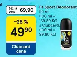 Tesco Fa Sport Deodorant, 50 ml nabídka
