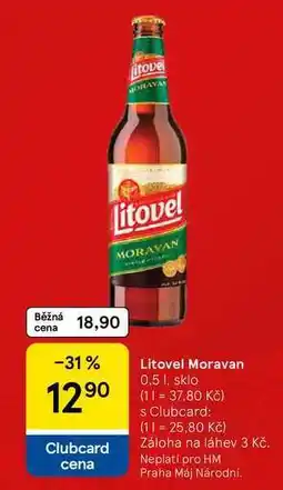 Tesco Litovel Moravan, 0,5 1, sklo nabídka