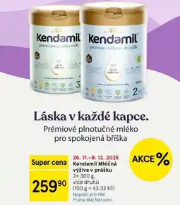 Tesco Kendamil Mléčná výživa v prášku, 2x 300 g, více druhů nabídka