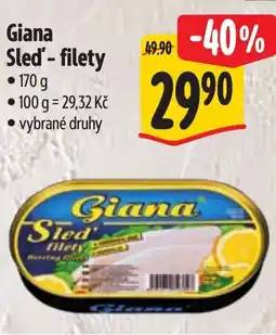 Albert Giana Sled'-filety nabídka