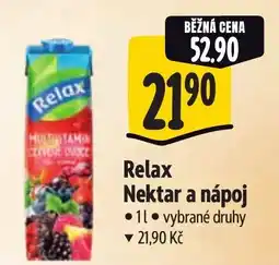 Albert Relax Nektar a nápoj nabídka