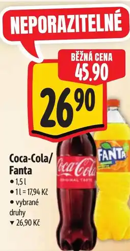 Albert Coca-Cola/ Fanta nabídka
