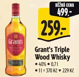 Albert Grant's Triple Wood Whisky nabídka
