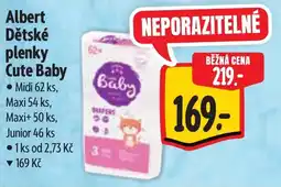 Albert Albert Dětské plenky Cute Baby nabídka