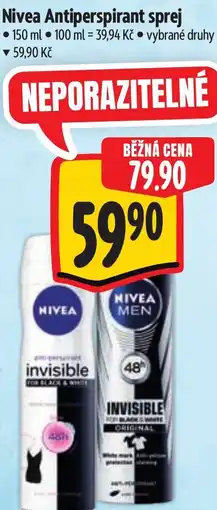 Albert Nivea Antiperspirant sprej nabídka