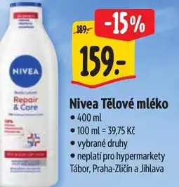 Albert Nivea Tělové mléko nabídka