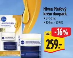 Albert Nivea Pleťový krém duopack nabídka