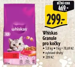 Albert Whiskas Granule pro kočky nabídka