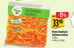 Albert Menu inspirace Julienne mrkev nabídka