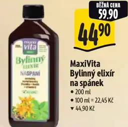 Albert MaxiVita Bylinný elixír na spánek nabídka