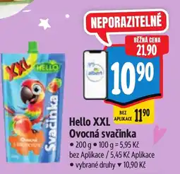 Albert Hello XXL Ovocná svačinka nabídka