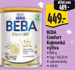Albert BEBA Comfort Kojenecká výživa nabídka