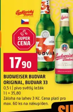 Terno Budweiser budvar original, budvar 33 nabídka