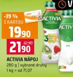 Terno Activia nápoj nabídka
