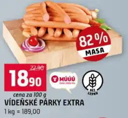 Terno Vídeňské párky extra nabídka